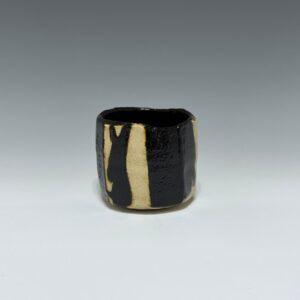 林  恭助　黒織部茶埦